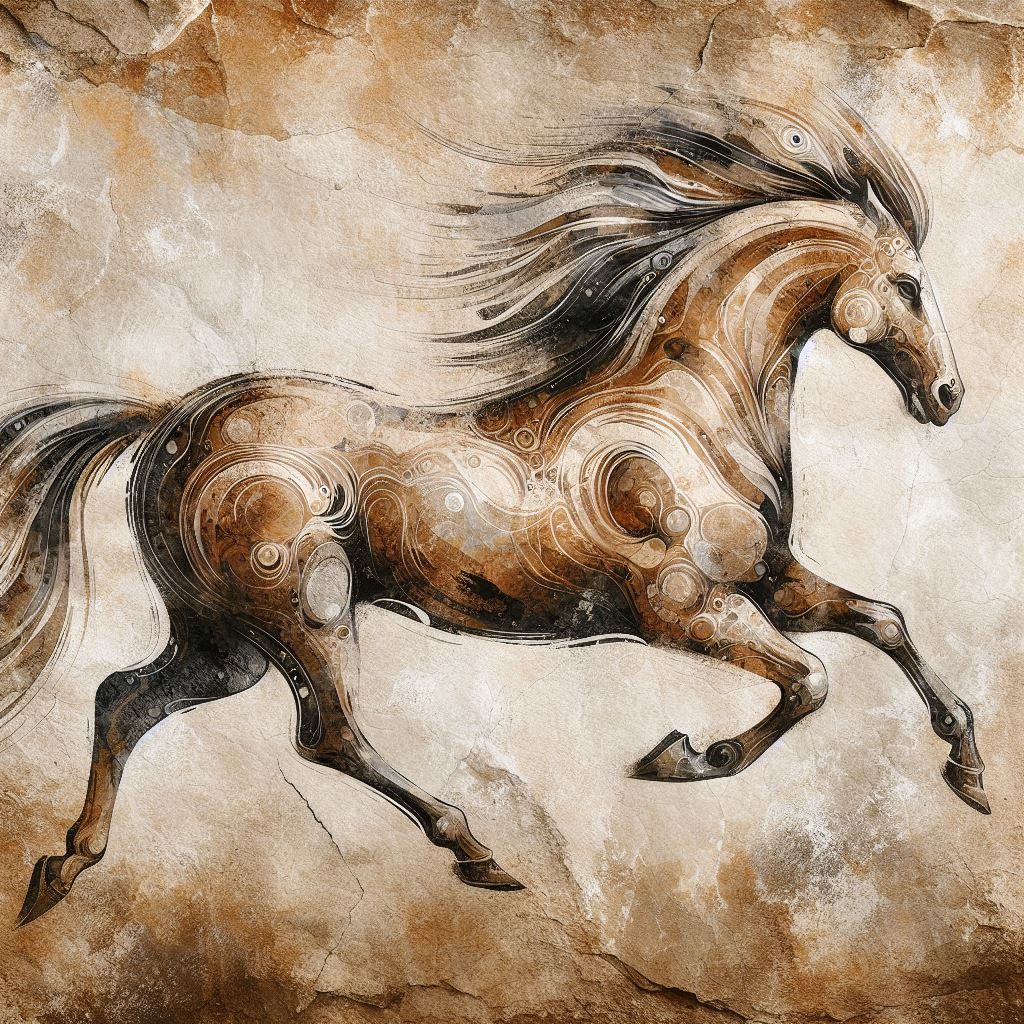 Horse cavernaglyph