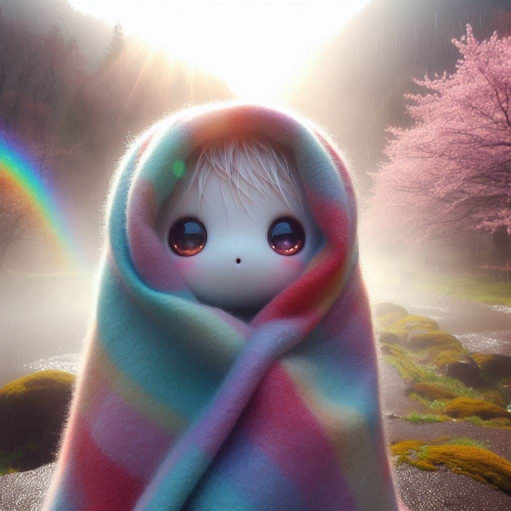 Tie Dye Rainbow Cozy