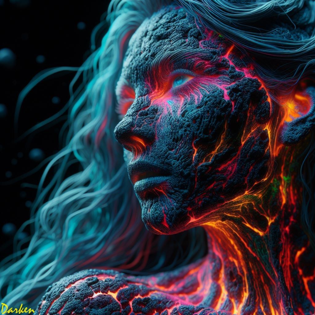Lava Girl  by @Darken