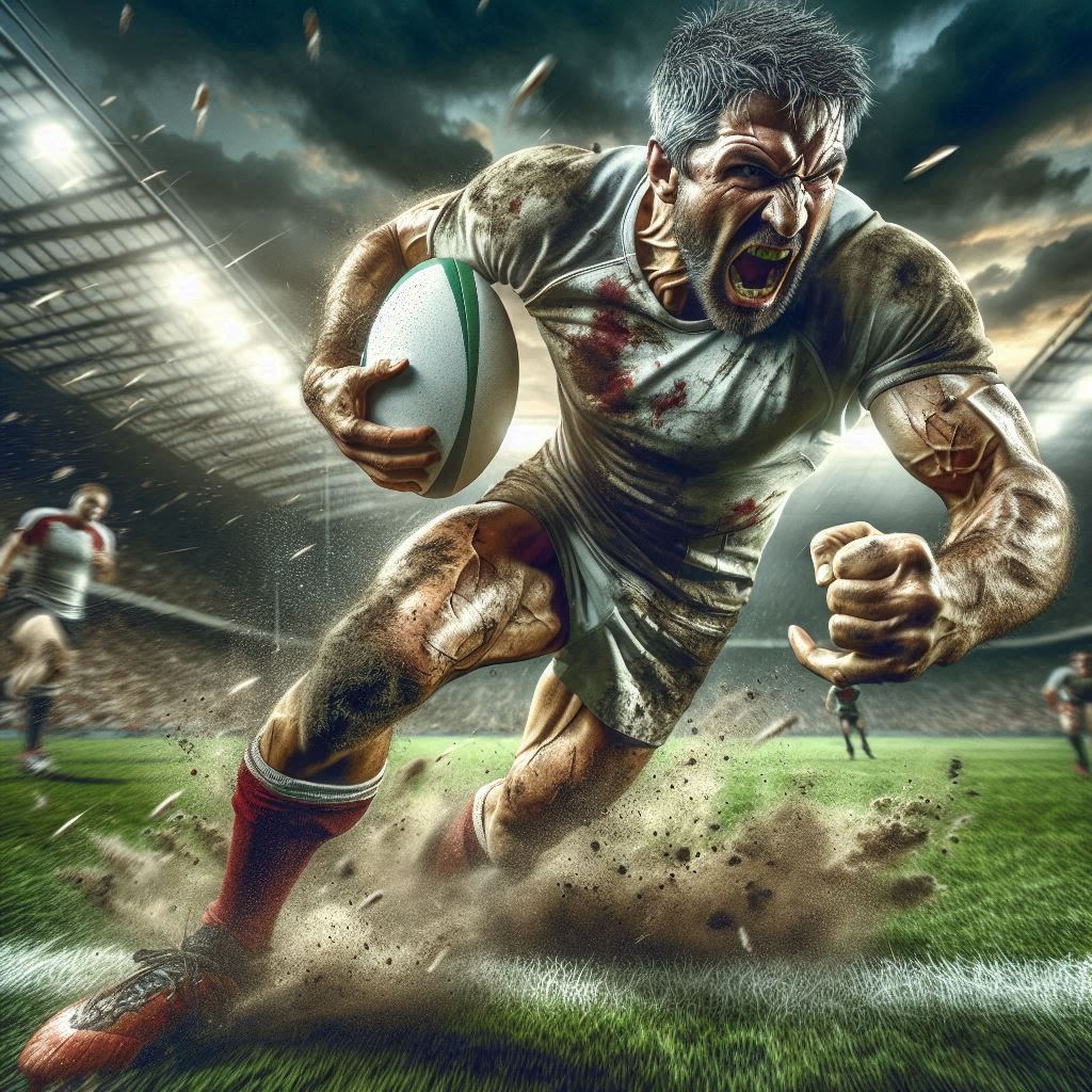 The rugby player