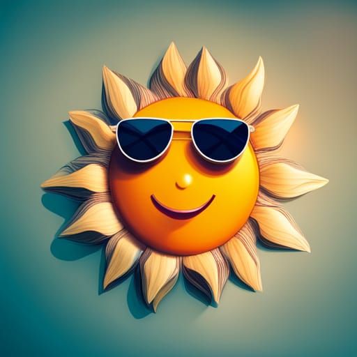 The Sunglasses Emoji - Emoji Sun With Sunglasses, HD Png Download - vhv