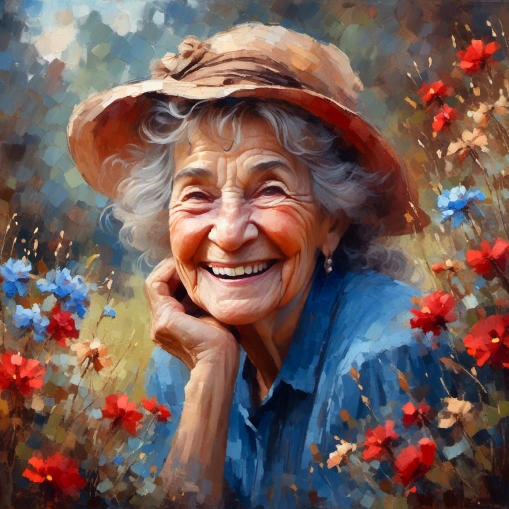 Happy lady