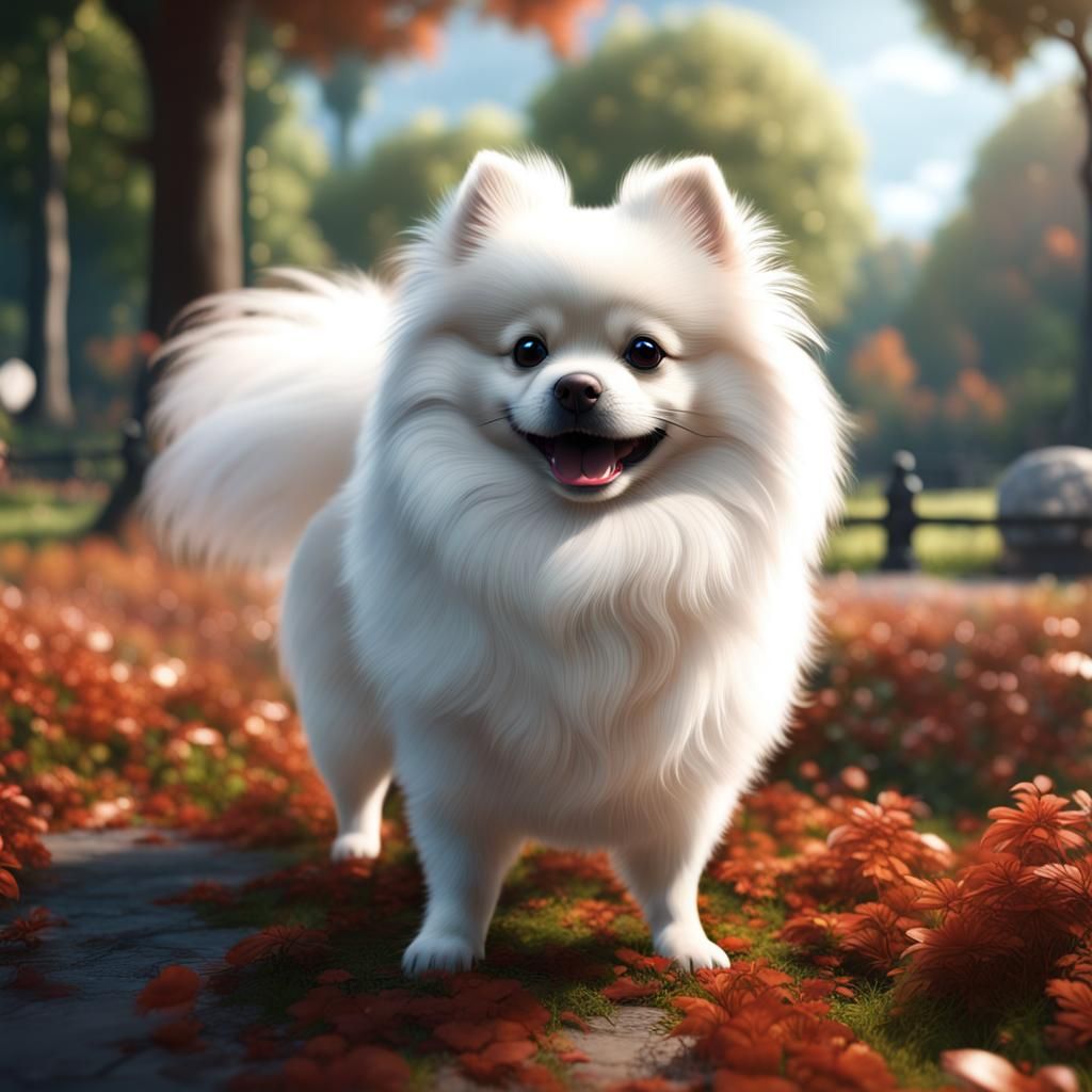 Pom at the park