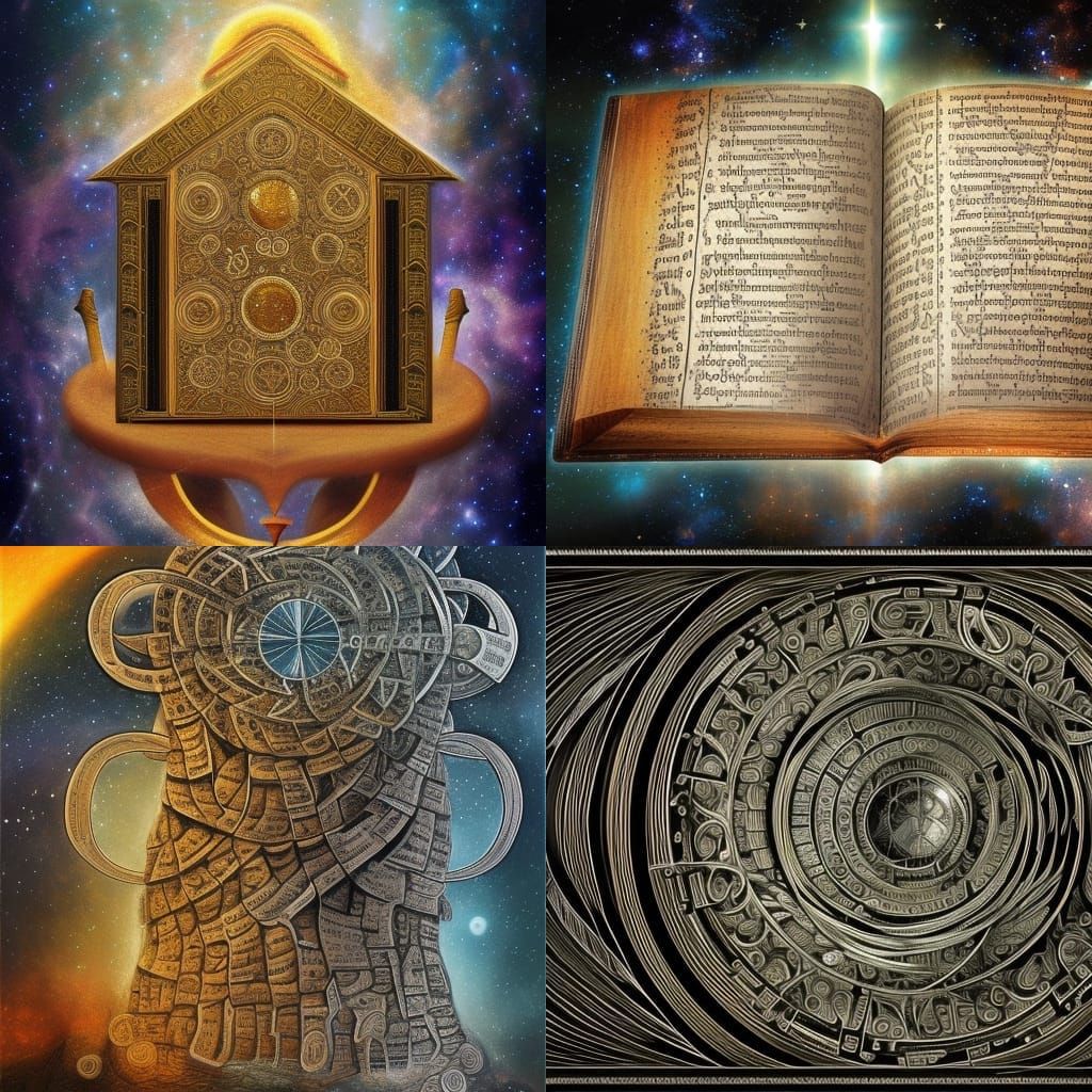 ancient knowledge text expressing the secrets of time space ...