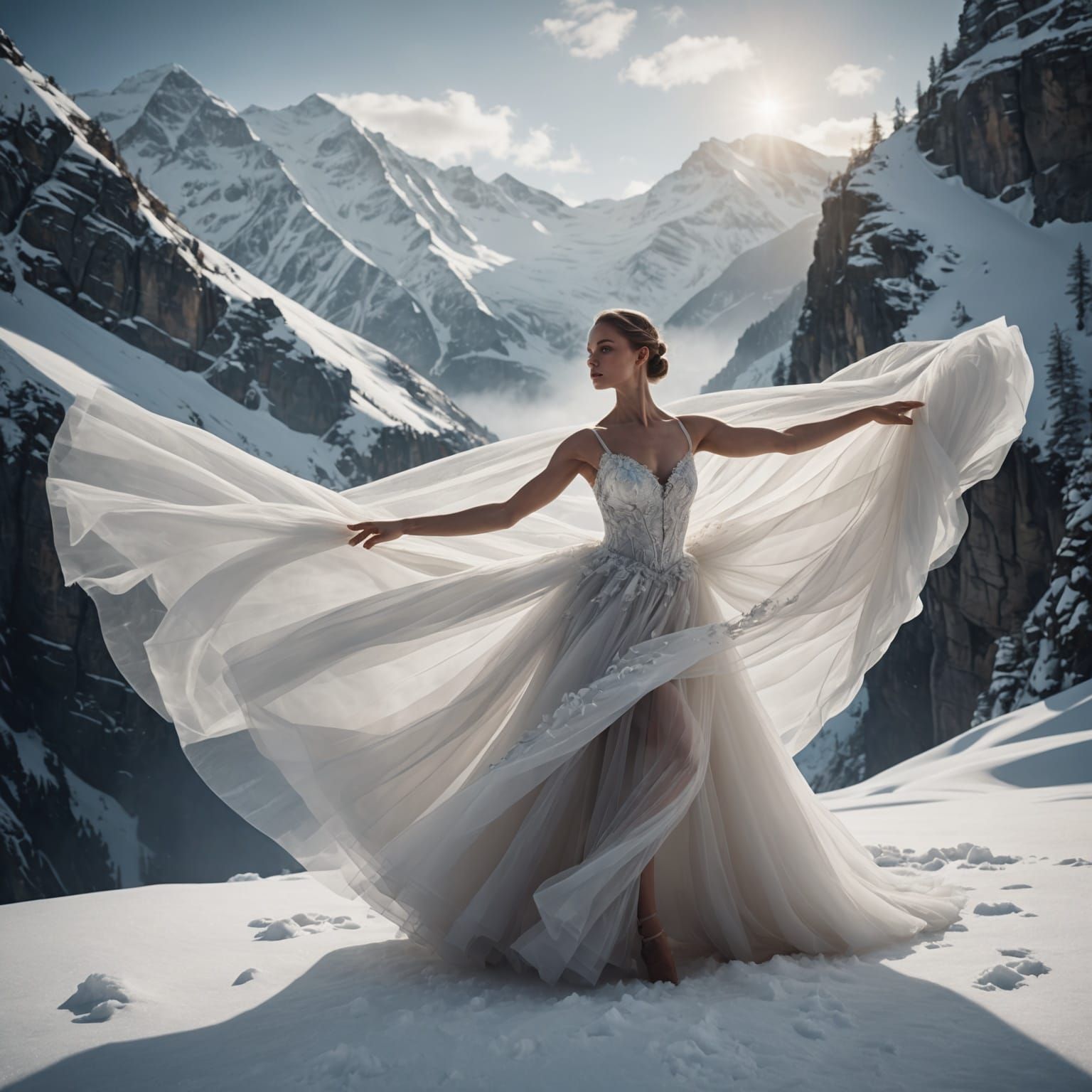 Ballet dancer in tulle.   by @SalvaMalva