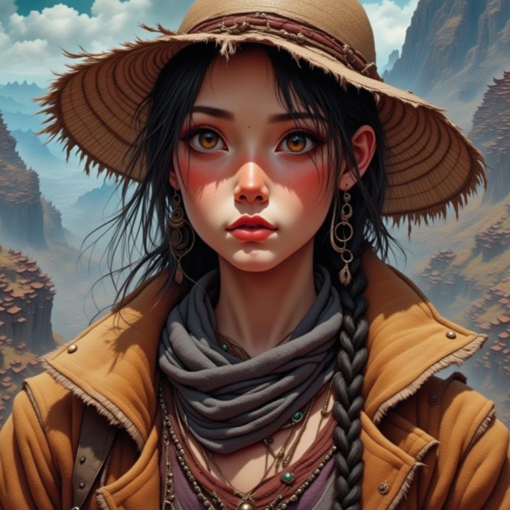 <lora:Flux Fragile:1.0> woman