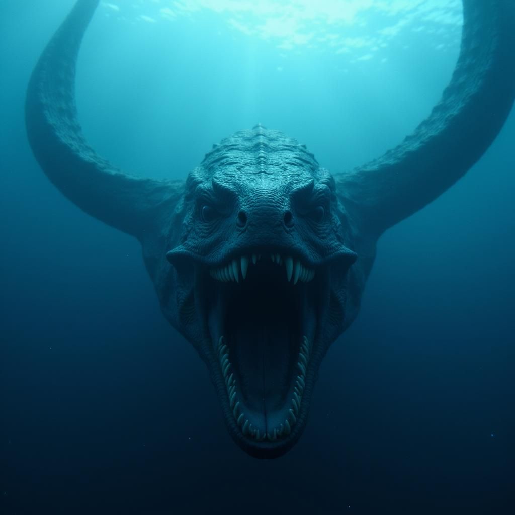 Terrifying lifelike photorealistic horror art creation of ev...