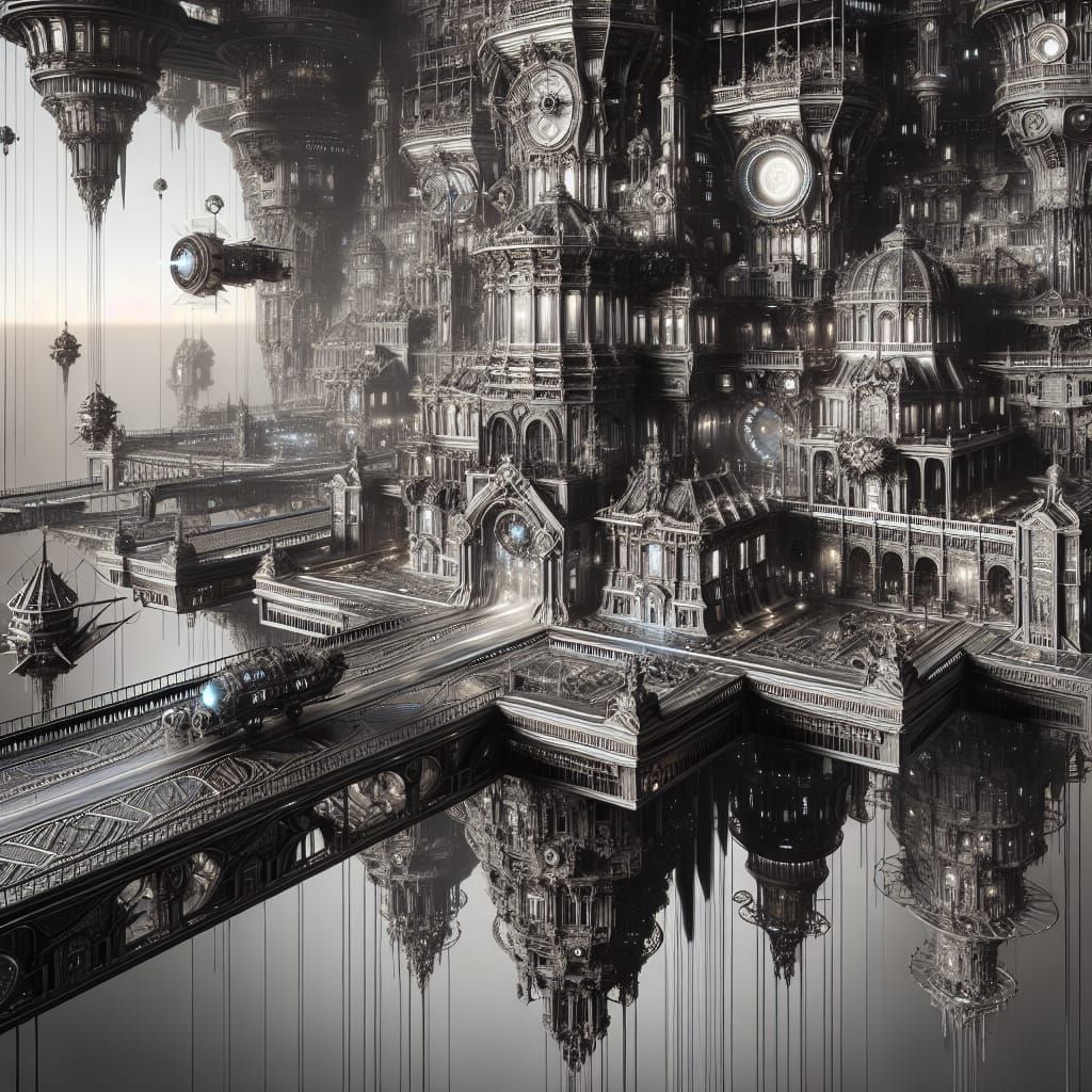 steampunk city