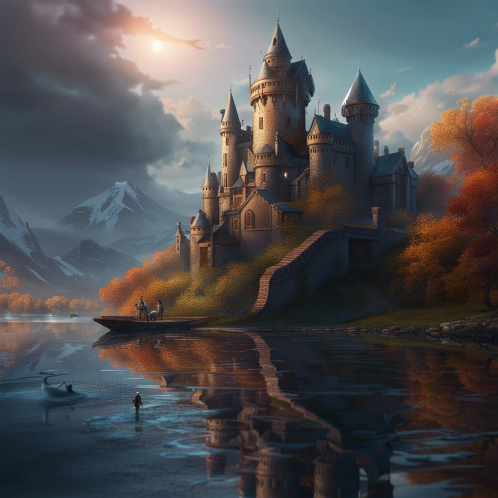 An orphan ricochets along the water's edge in the morning, a...