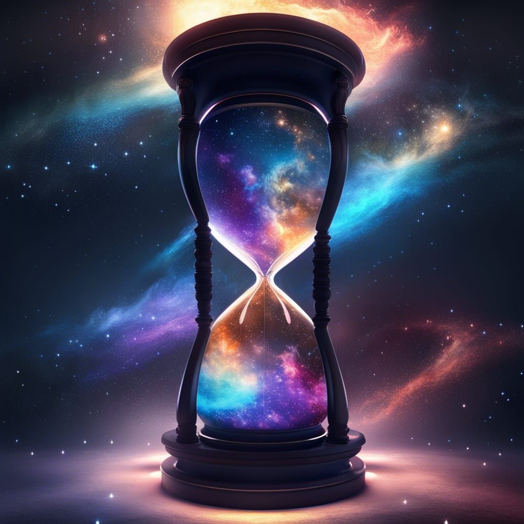 The Cosmic Hourglass - AI Generated Artwork - NightCafe Creator