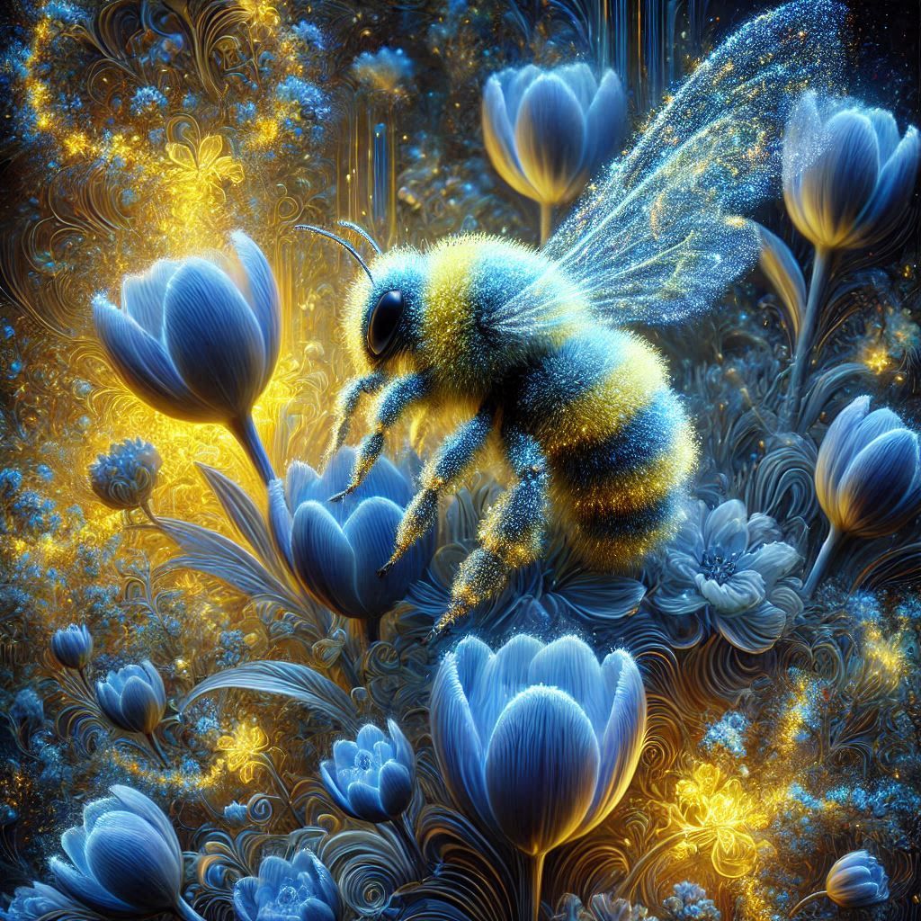 Yellow and Blue  by @Jragena