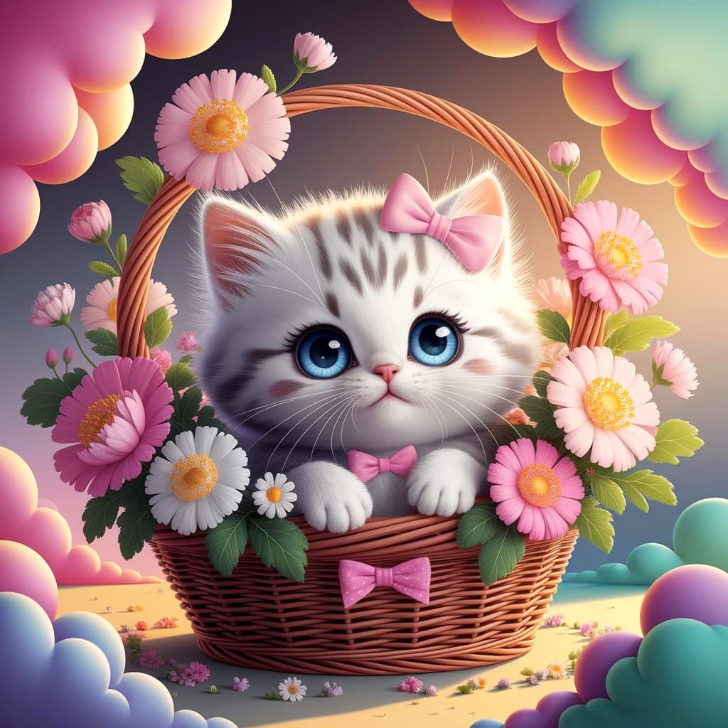 Cat in The Basket 🧺  by @Crowded Solitude