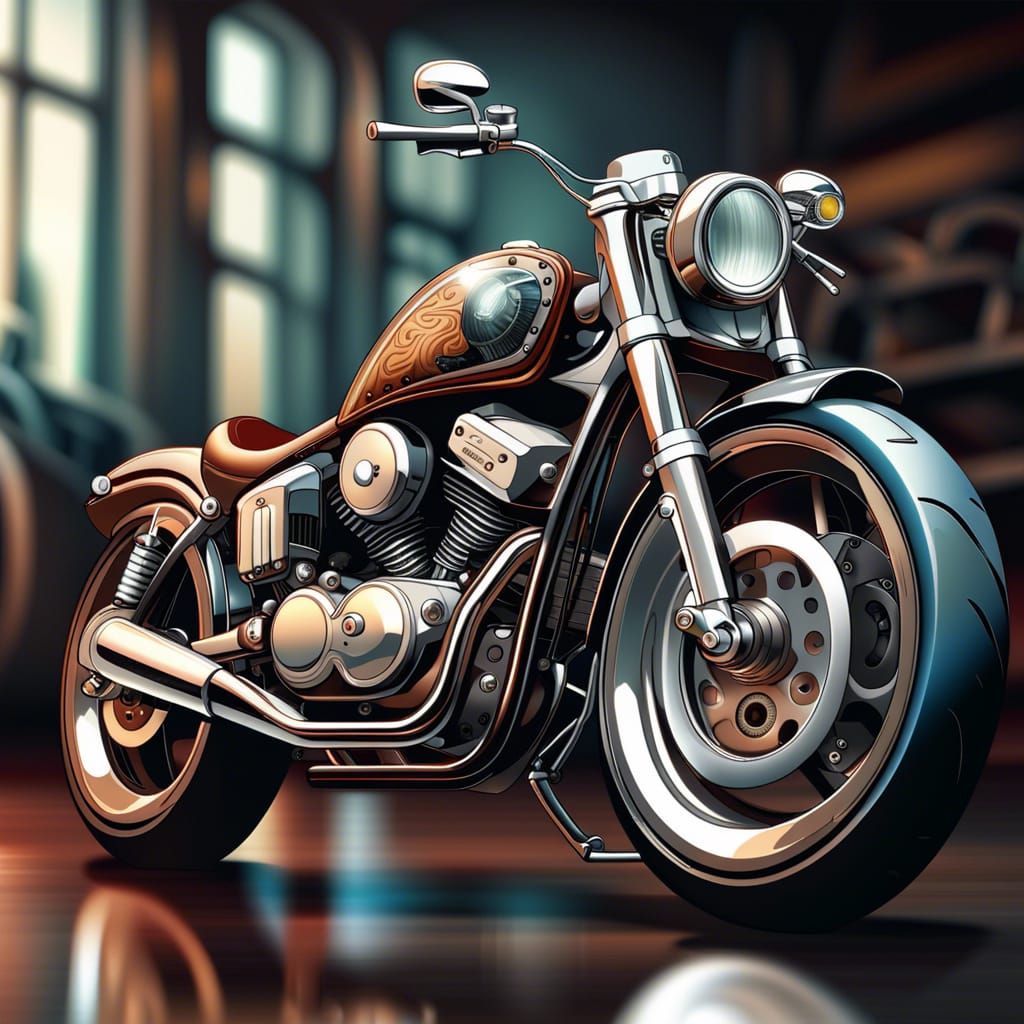 Motorcycle Showroom  by @Ms Art