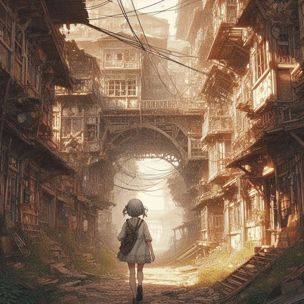 exploring the abandoned town