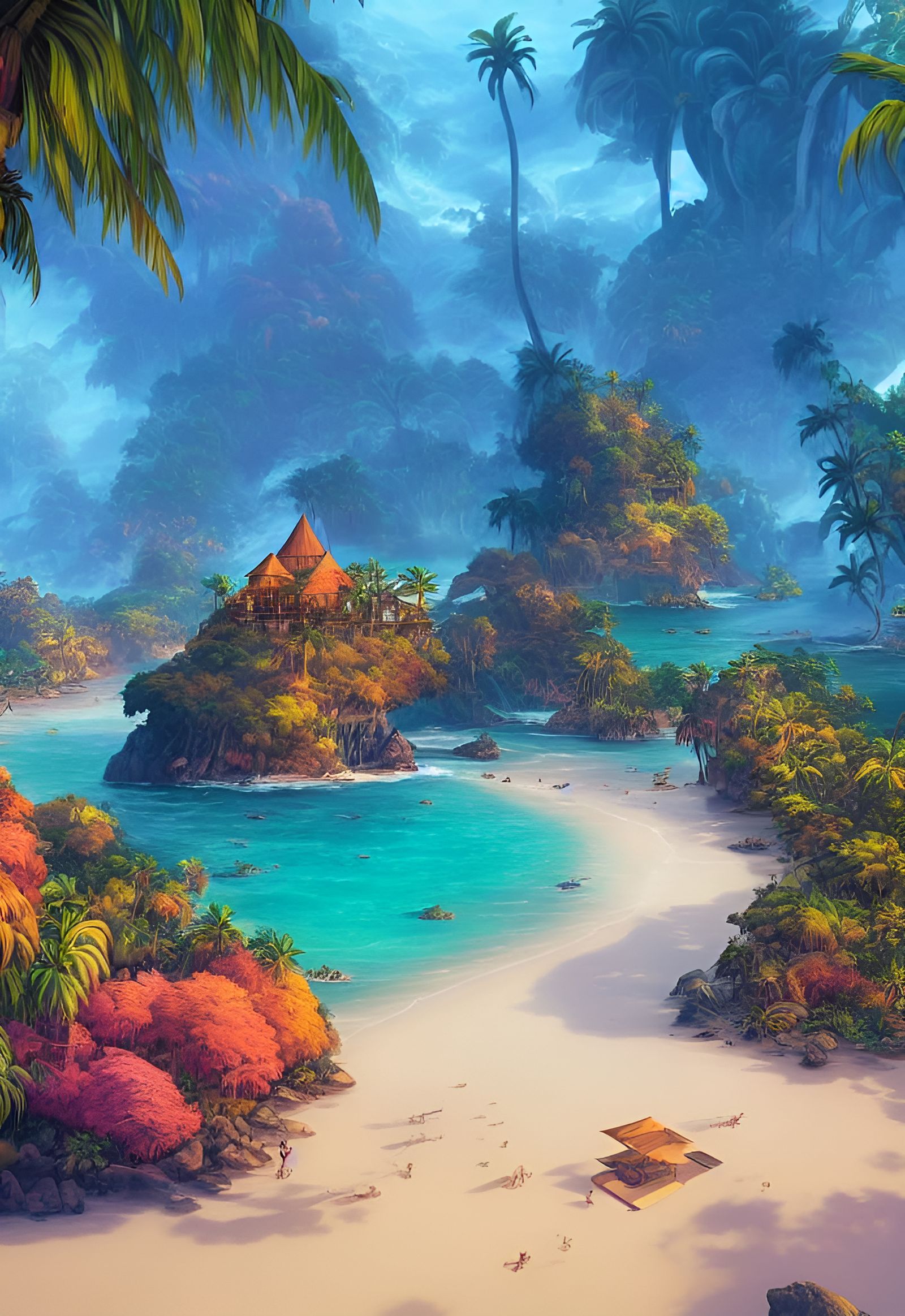 Tropical Island Beach undefined