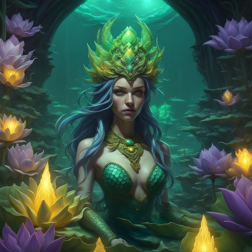 Crystal Lotus, Mermaid Green