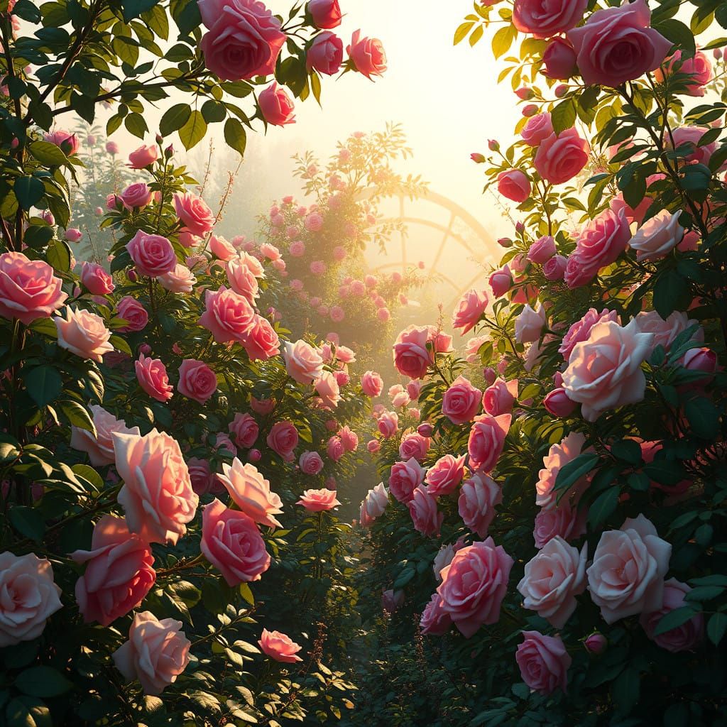 Garden full of roses  by @Auriana