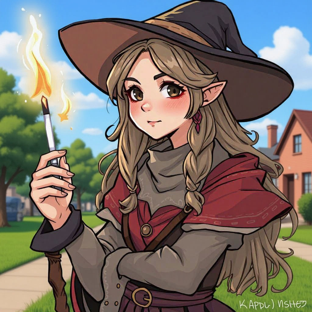 An apprentice witch
