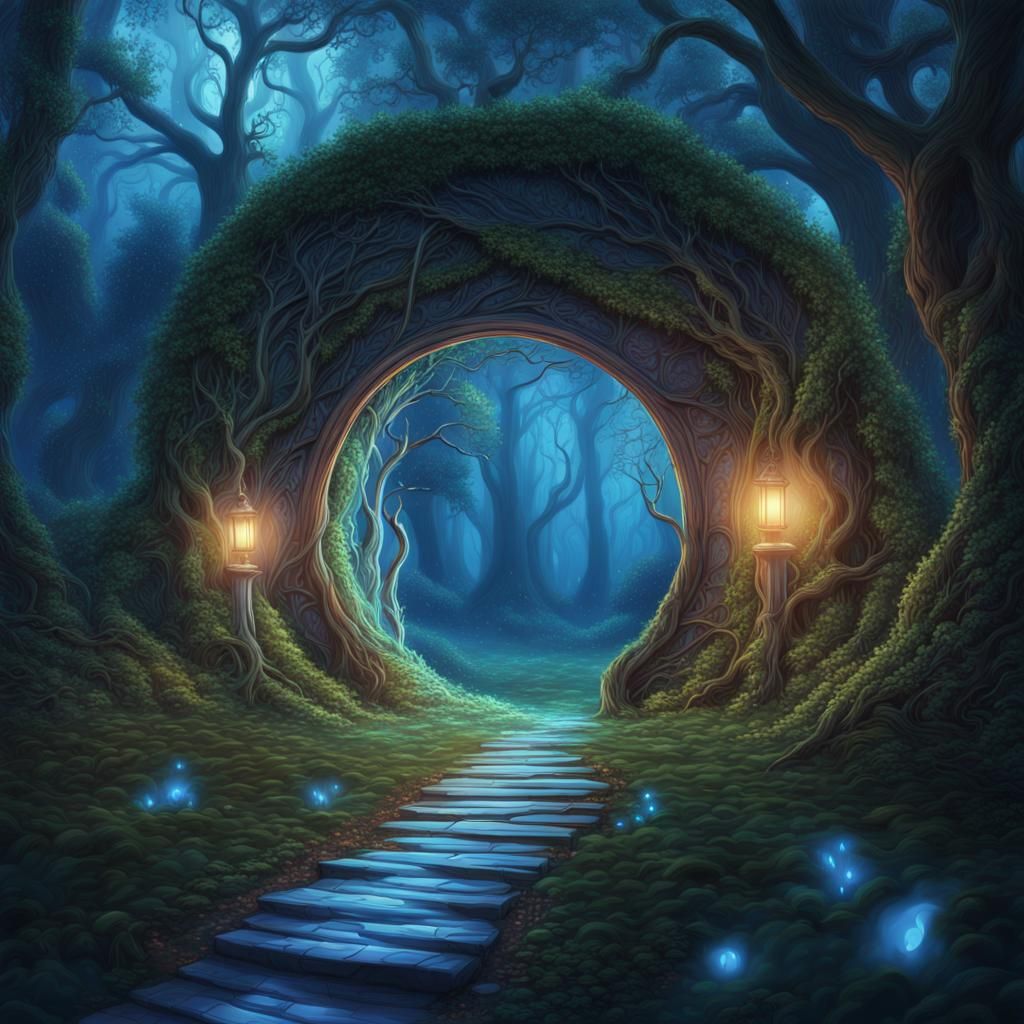 Path leading to portal - AI Generated Artwork - NightCafe Creator