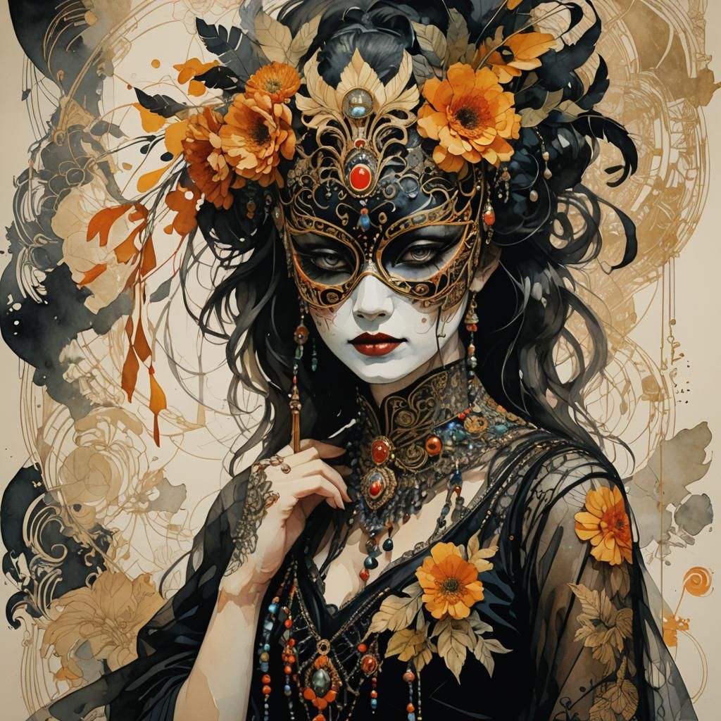 Masked Beauty   by @Sundollop