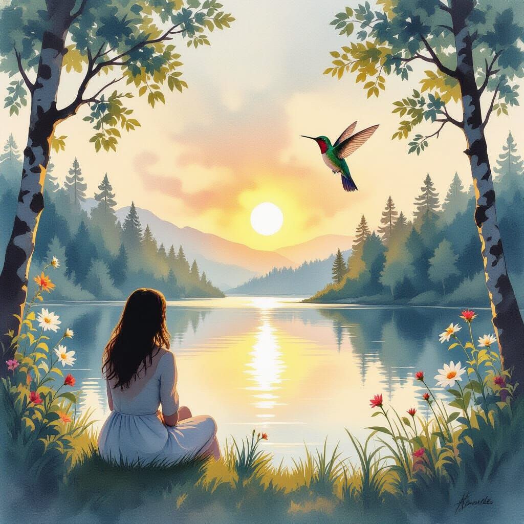 By the Edge of the Lake