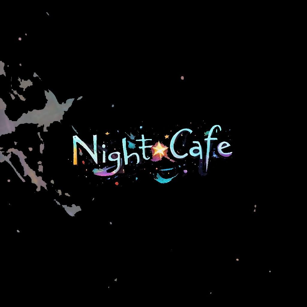 NIGHTCAFE CREATOR LOGO. 8k resolution holographic astral cos...