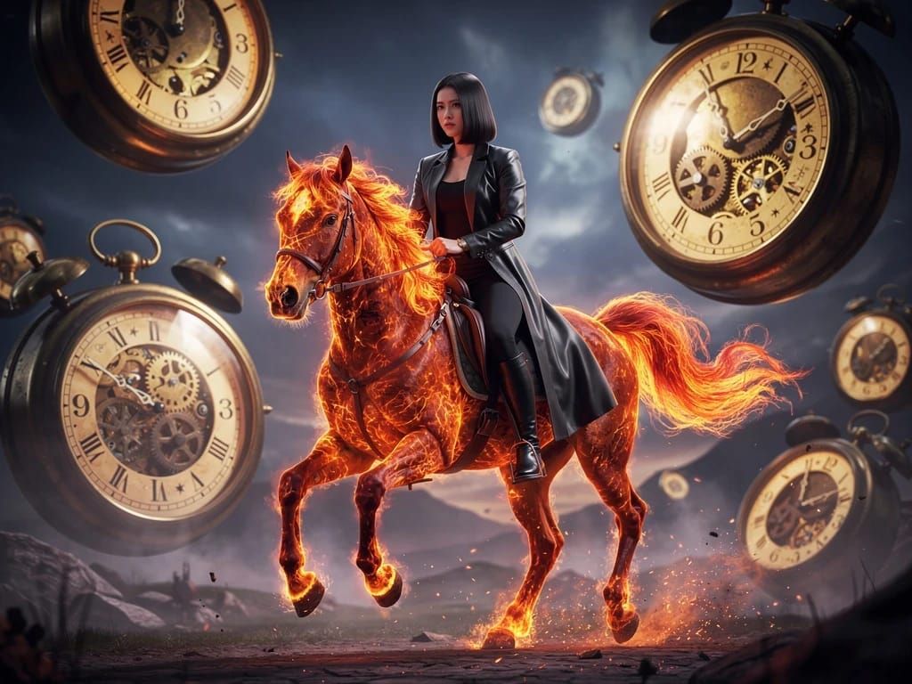 🌌⌛⏳🕰️🌙🐎