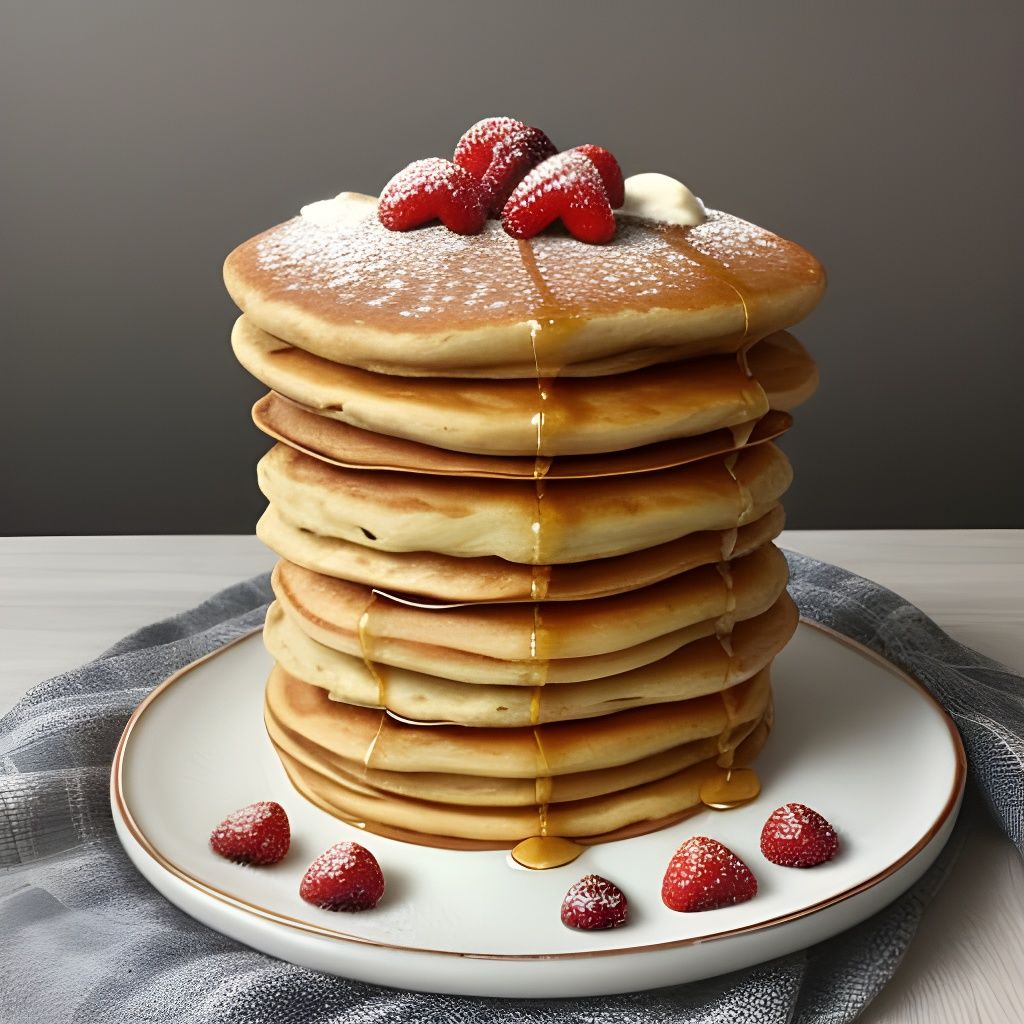 Pancakes and Cake: An AI-Generated Food Hybrid