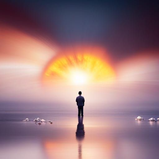 nuclear explosion, Professional photography, bokeh, natural ...