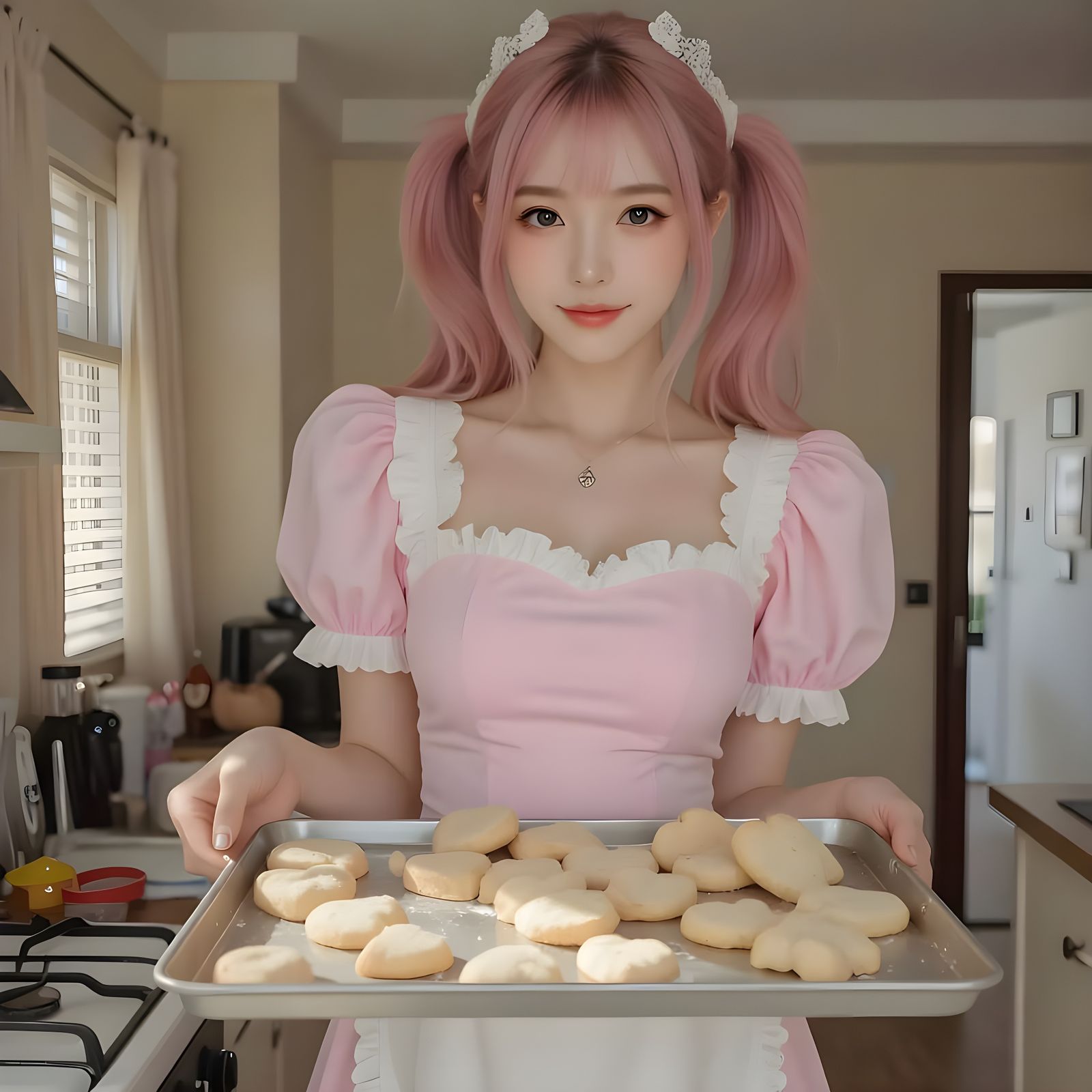 Xiao Yu: Baking~ (4 Images)