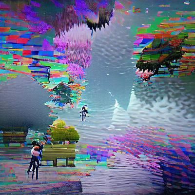 Glitching in between worlds