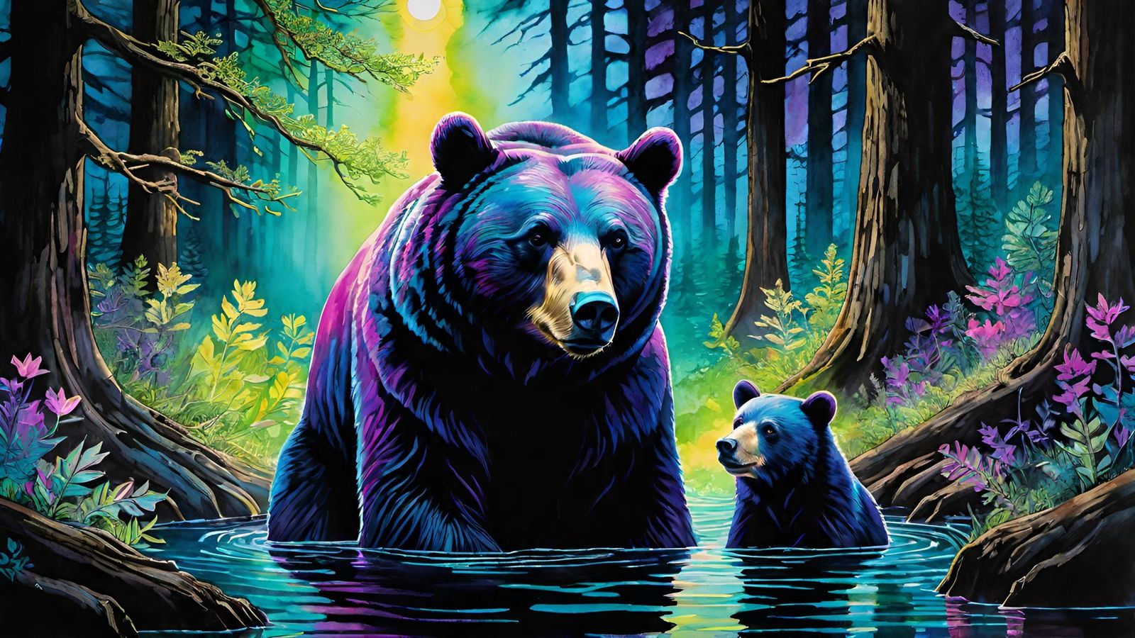 Blacklight Bears
