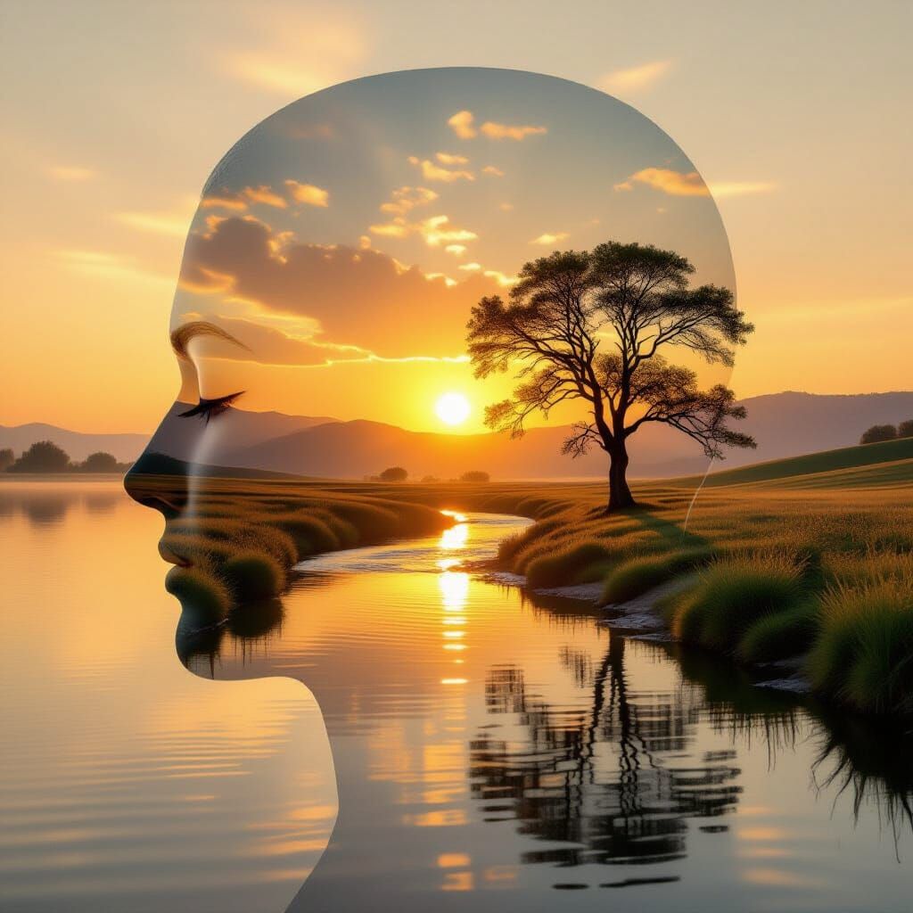 Composite Image Radiating Peace and Calm.  by @Robert Steel