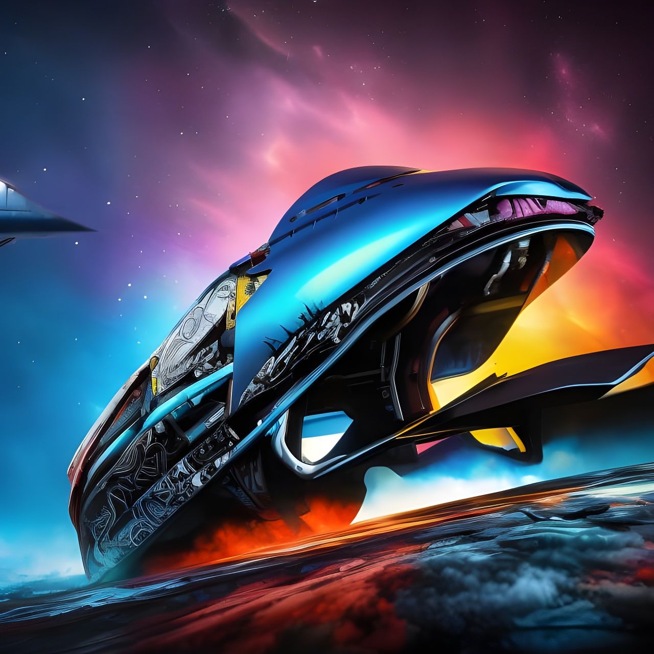 Alien vehicle - AI Generated Artwork - NightCafe Creator