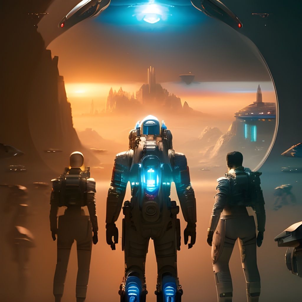 Inter -Galactic Explorers  by @Crenature