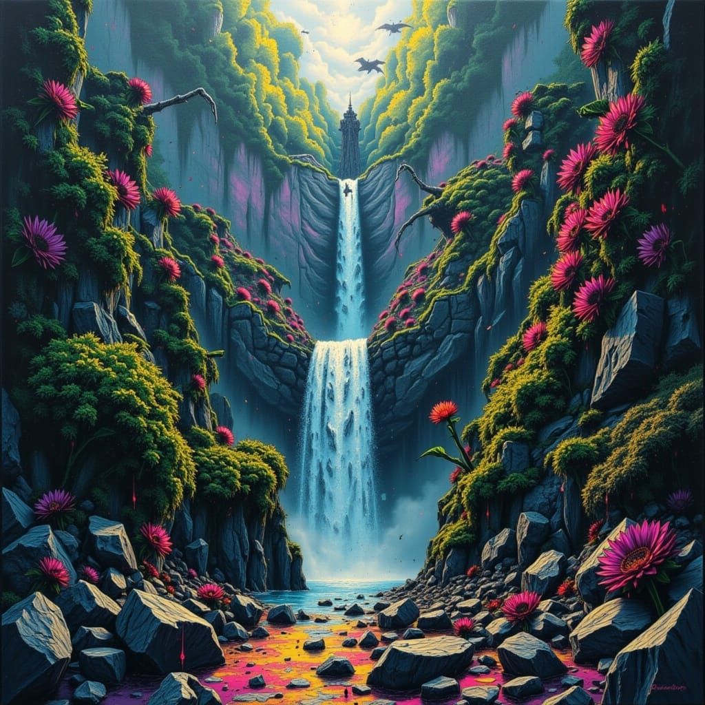  <lora:Kaotix:1.0> Waterfall