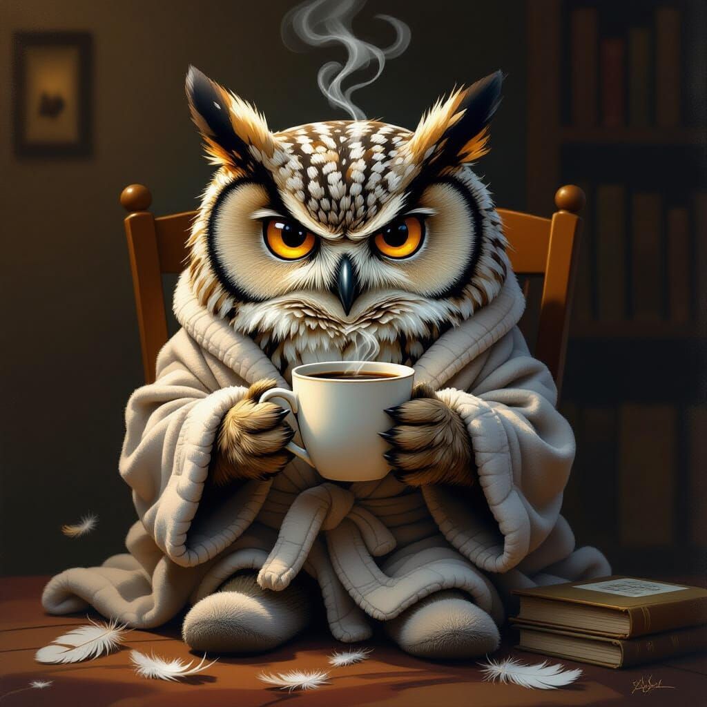 Don't talk to me until after I've had a cup of coffee... Better make that several cups.  by @possom2009