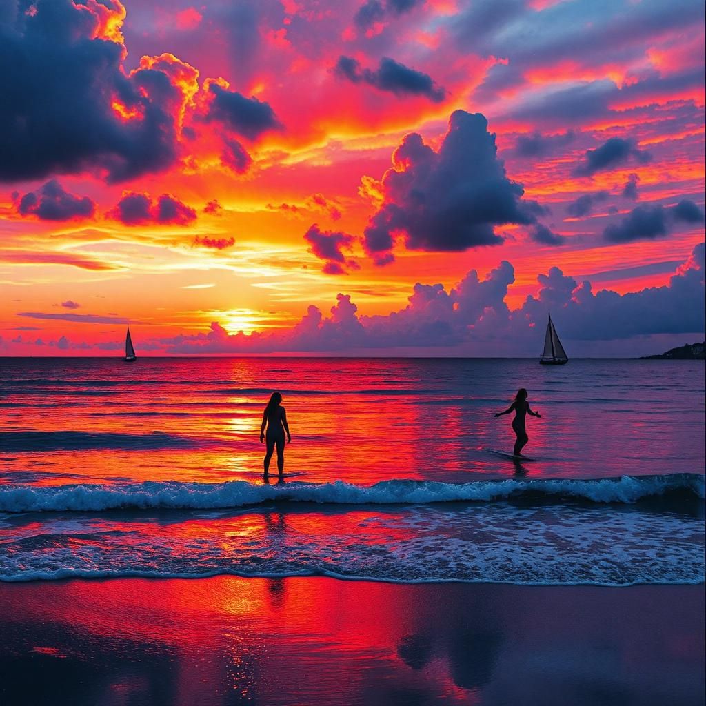 Red in the evening, hopefully good