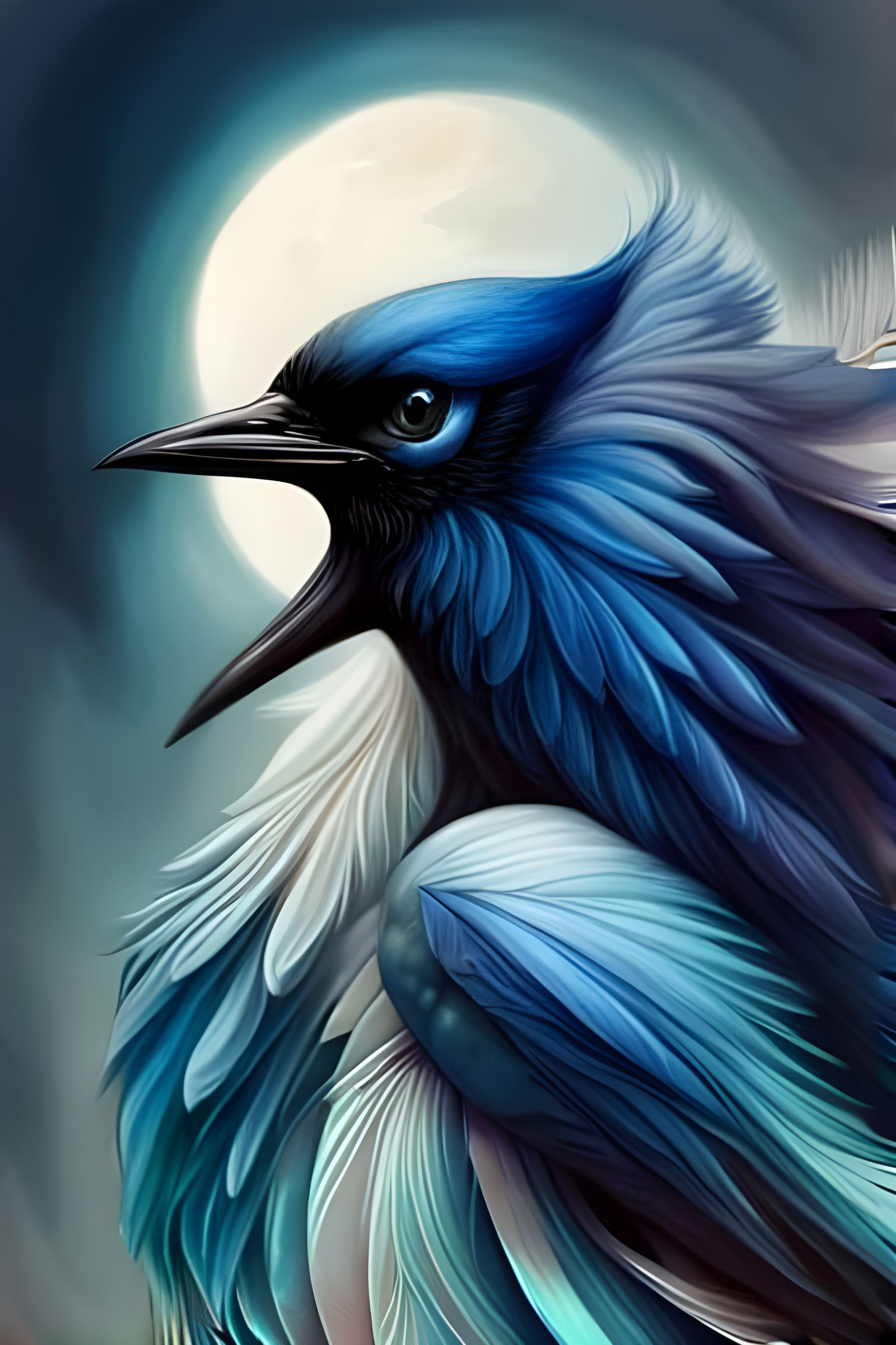 cute baby blue jay - AI Generated Artwork - NightCafe Creator