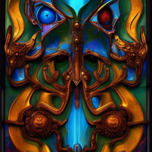 Warhammer 40k!!!!  iconostasis, monumental bright turquoise ...