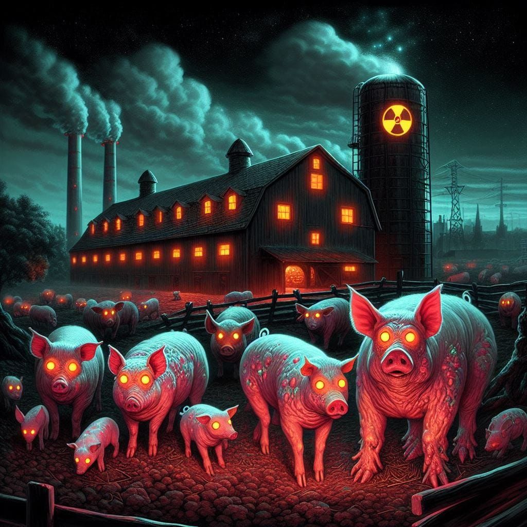The barnyard animals had been exposed to too much radioactiv...