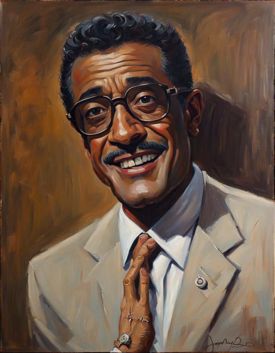 A portrait of Sammy Davis JR. - AI Generated Artwork - NightCafe Creator