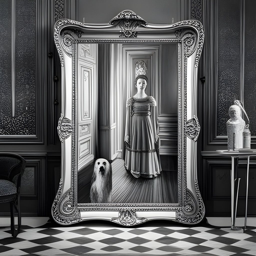Imagine Your Old Dog Visits You Through the Hallway Mirror �...