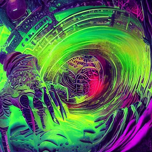 Futuristic Control Panel Concept Art in 8K