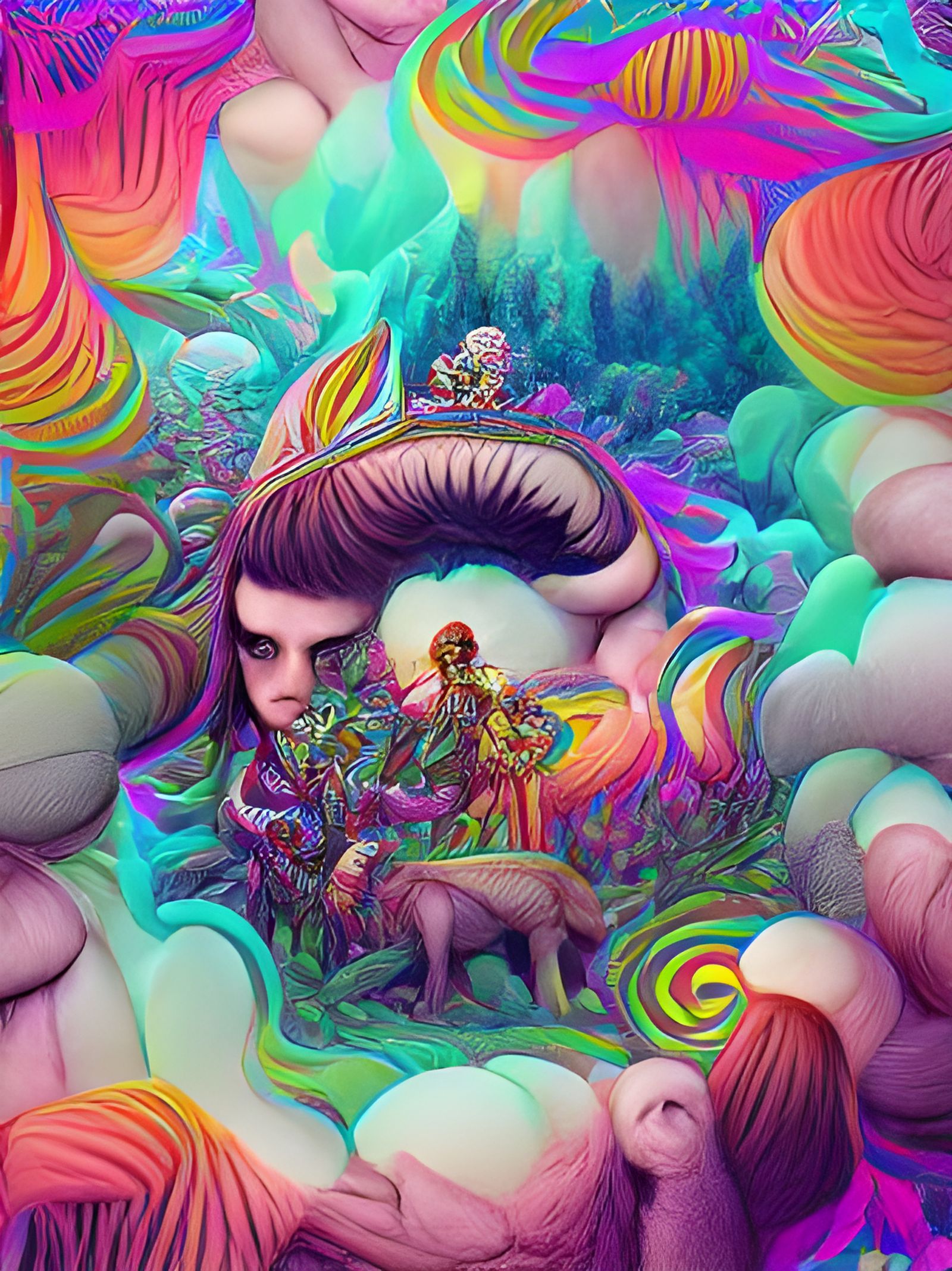 Psychedelic Fantasy Illustration - AI Generated Artwork - NightCafe Creator