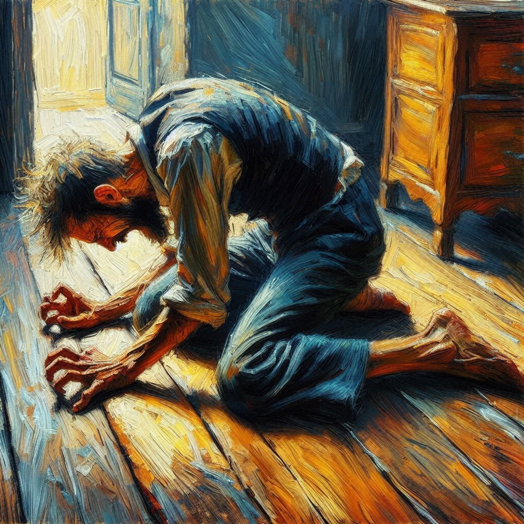 Illustration for Edgar Allan Poe's "The Tell Tale Heart"