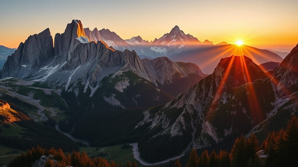 Sunrise at the Dolomiti  by @Atanasio