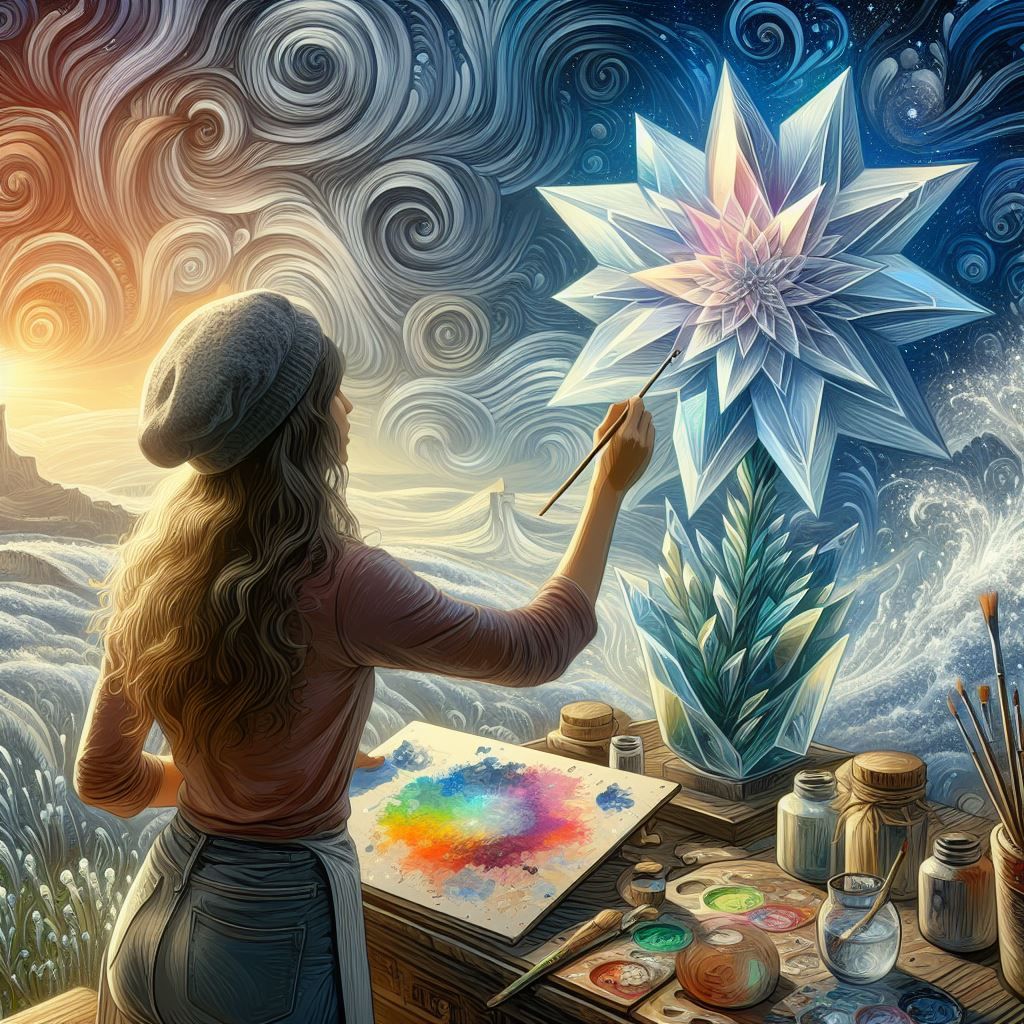 Masterplayer Painting The Crystal Flower