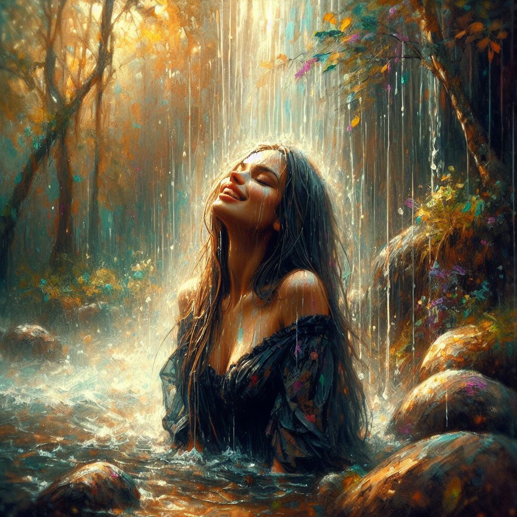 Valbella And The Waterfall