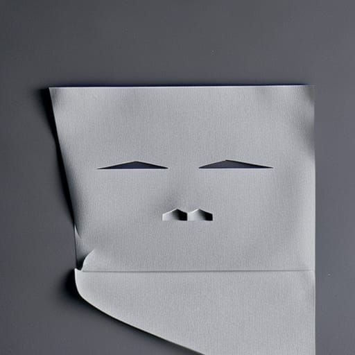 piece of paper with a human face